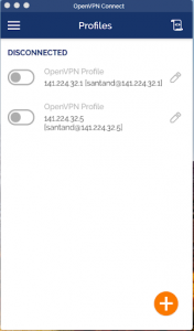 OpenVPN Connect: Profiles